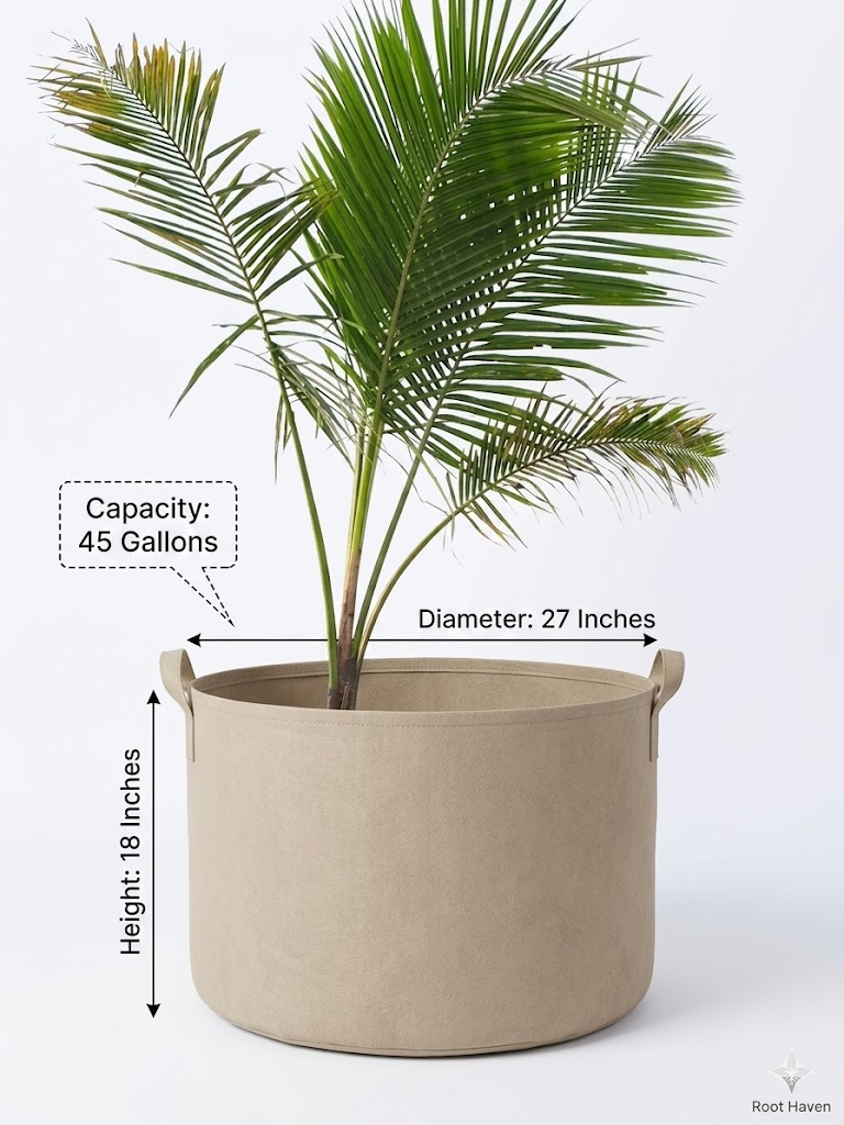 ৪৫ গ্যালন জিও গ্রো ব্যাগ (600 GSM)